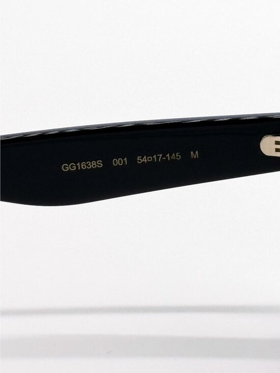 NEW GUCCI SUNGLASSES GG1638S 001 BLACK CAT EYE WOMEN GUCCI EYEWEAR